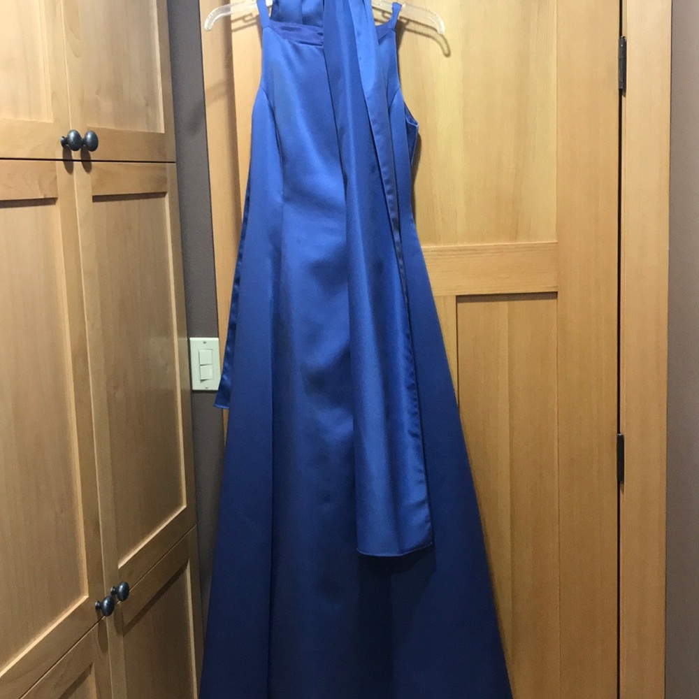 Blue prom dress